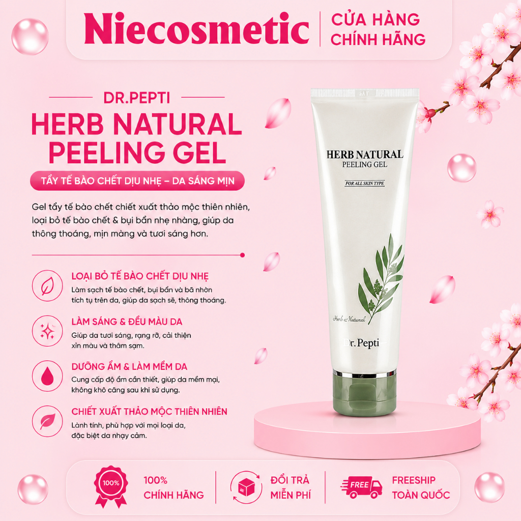 Tẩy Tế Bào Chết Dr Pepti Herb Natural Peeling Gel