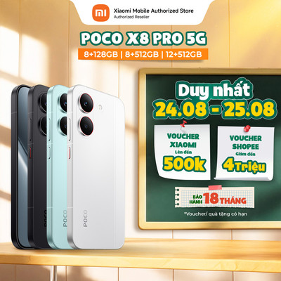 [Livestream] Điện thoại POCO X8 Pro 5G (8+256GB| 8+512GB| 12+512GB) | Màn 6.59" 1,5K | D8500U