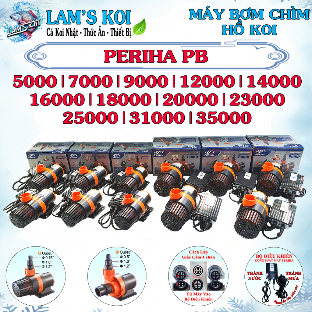 Máy bơm chìm PERIHA PB Series (bơm đẩy) 16000 - 35000