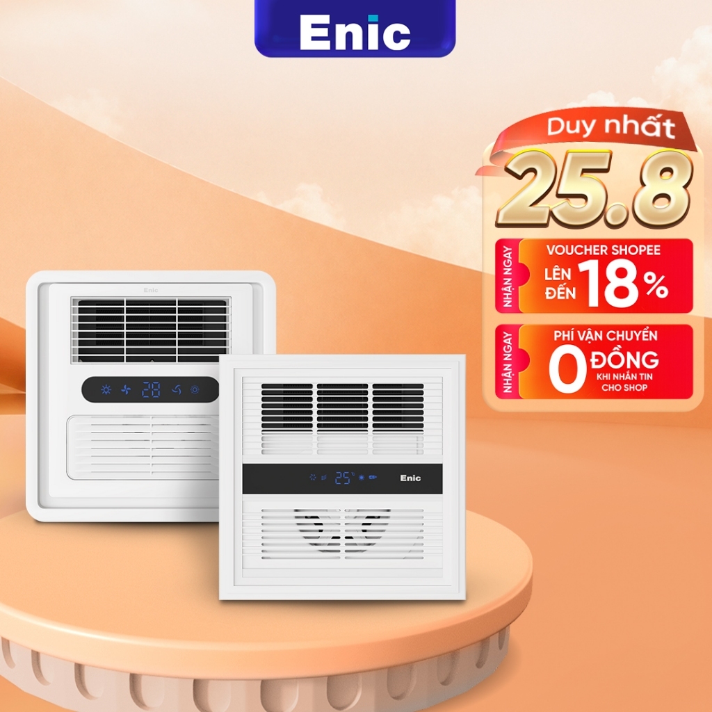 Quạt sưởi hút mùi Enic M33/M55, sưởi ấm, làm khô, thông gió, hút mùi, sưởi ấm tức thì 360 độ