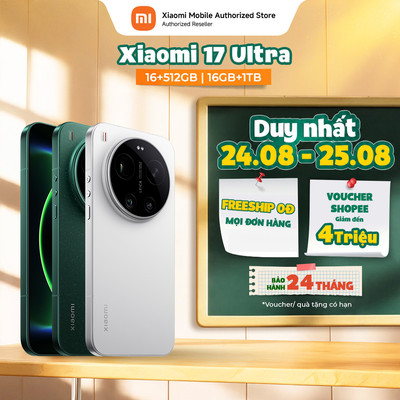 [Livestream] Điện thoại Xiaomi 17 Ultra (16+512GB | 16GB+1T) | Thiết kể mỏng hiện đại | Camera Leica | Chip Snapdragon