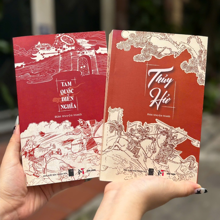 Sách_(Combo 2 cuốn, Bản Truyện Tranh) TAM QUỐC DIỄN NGHĨA + THỦY HỬ – Thi Nại Am, La Quán Trung – Mi