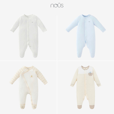 Bộ Body dài liền tất NOUS size Newborn cho bé 3-5,5kg họa tiết xinh xắn đáng yêu cho bé