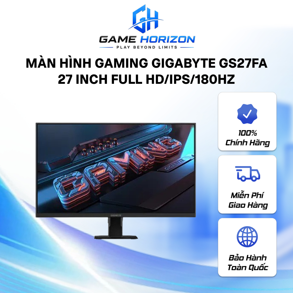 Màn hình Gaming Gigabyte GS27FA/27inch FHD (1920x1080)/IPS 180Hz