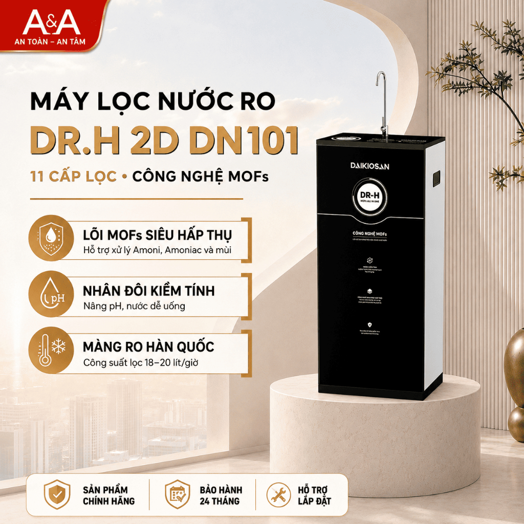 Máy Lọc Nước RO DR.H 2D DAIKIOSAN DN101 - Gia Dụng Giá Tốt A&A