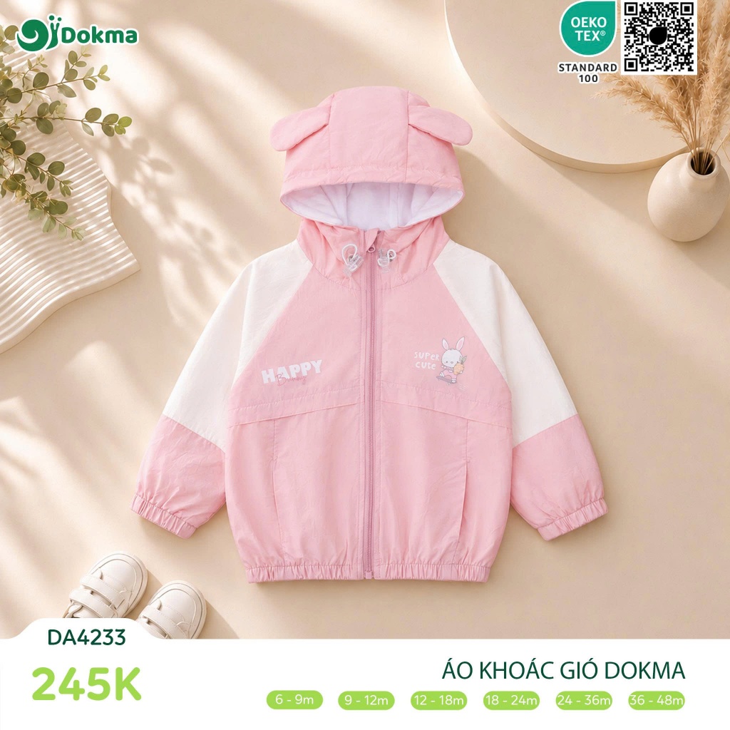 ÁO KHOÁC GIÓ DOKMA CHÍNH HÃNG .ÁO DÀI TAY DB 4233 VÀ DA3060 [DOKMA]