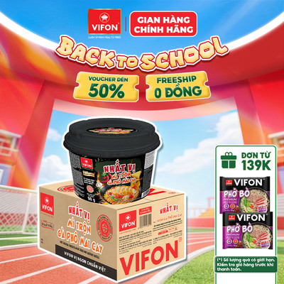 [SALE 50%] Thùng 12 Tô Nhất Vị Mì Trộn Gà Phô Mai Cay/ Trộn Carbonara 90gr Thơm Ngon, Đậm Đà