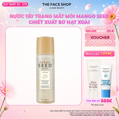 Nước Tẩy Trang Mắt Môi Thefaceshop Mango Seed Makeup Remover For Lip&Eye 110Ml