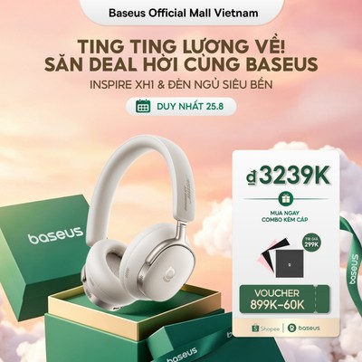 Tai Nghe Baseus Inspire XH1 Sound by Bose, Pin 100H, Chống ồn ANC, Dolby Audio