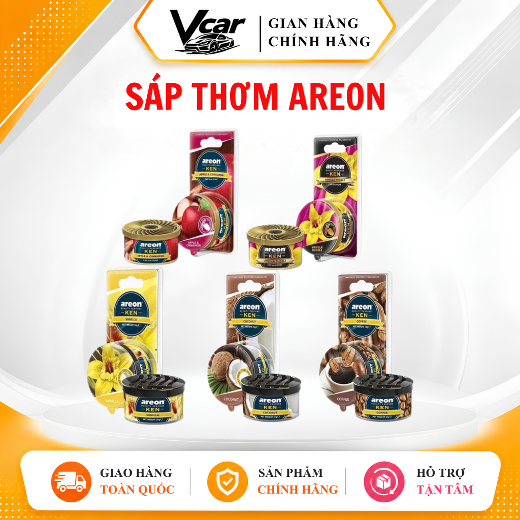Sáp Thơm Ô Tô AREON CHÍNH HÃNG Khử Mùi Ô Tô, Sáp Thơm AREON Cao Cấp Chính Hãng Nhập Khập Bulgaria - 