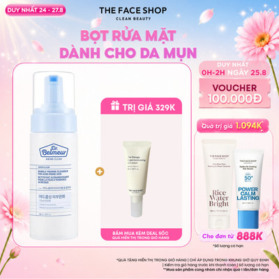 [SALE] Sữa Rửa Mặt Làm Sạch Da THE FACE SHOP Dr.Belmeur Amino Clear Bubble 150ml