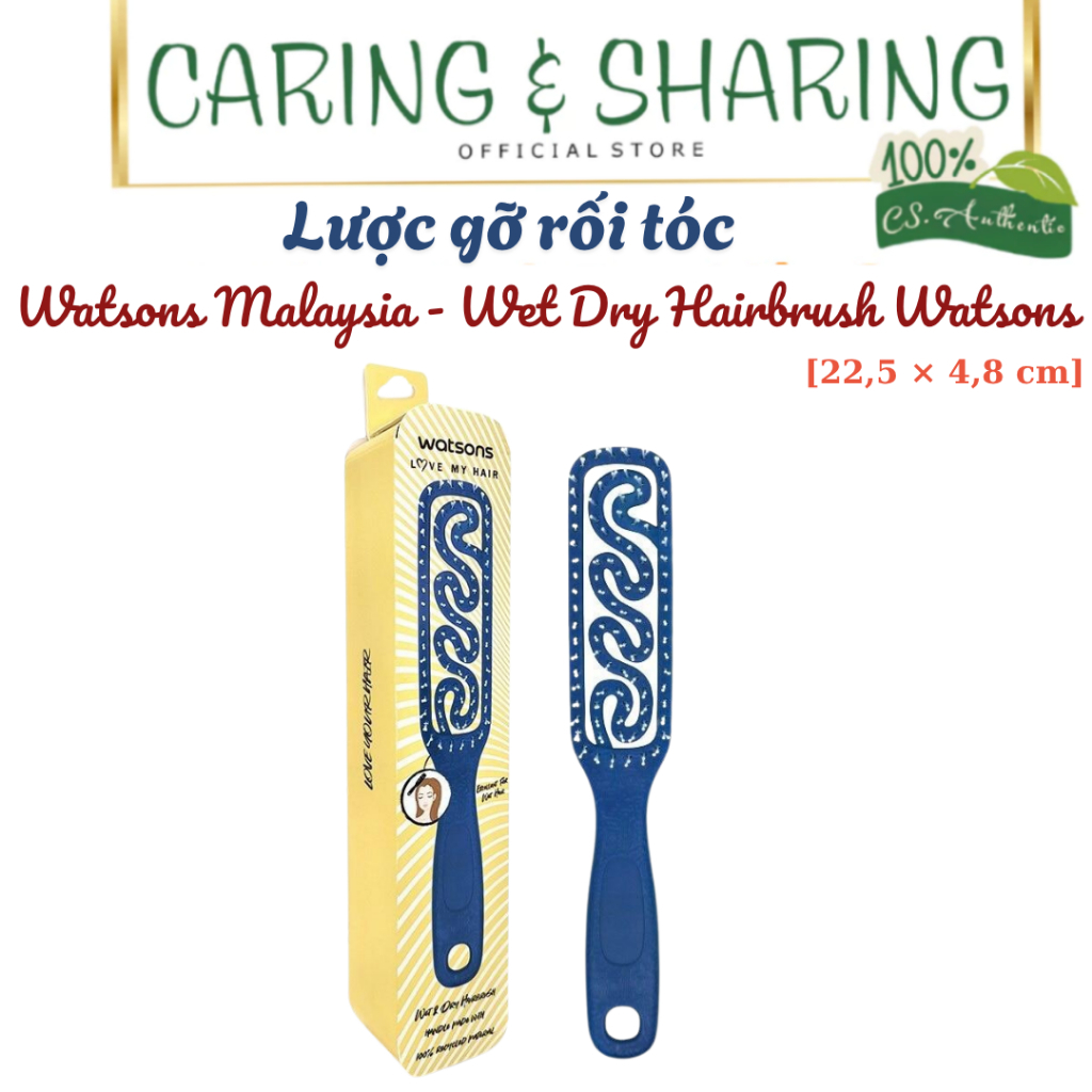 Lược Gỡ Rối, Giảm Rụng Tóc Watsons Malaysia - Wet Dry Hairbrush Watsons