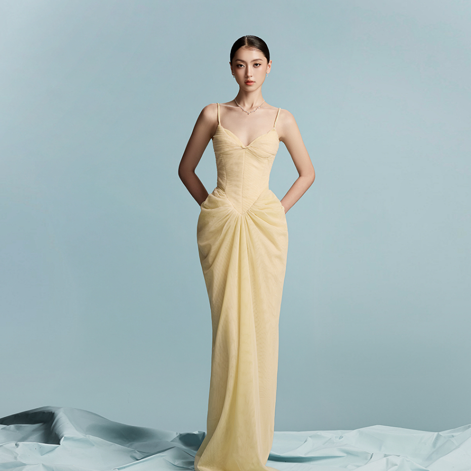 [BYDI DESIGN] CASA DRESS - Đầm Dạ Hội 2 dây dáng dài, Váy Maxi Ôm Dáng Sang Trọng Thanh lịch