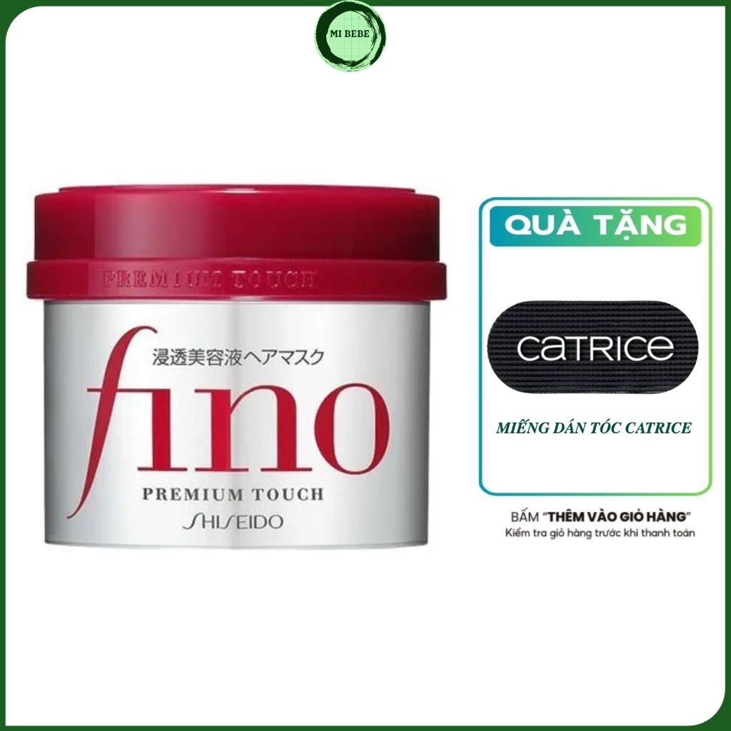 KEM Ủ TÓC CAO CẤP FINO PREMIUM TOUCH HAIR MASK GIÚP TÓC MỀM MƯỢT TỰ NHIÊN 230G - MIBEBE