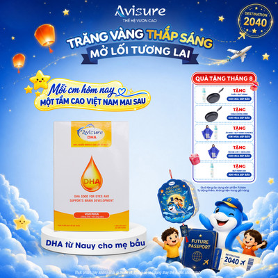 DHA Cho Bà Bầu NaUy Avisure TPBVSK 100% Dầu Cá Giúp Phát Triển Trí Não Và Tốt Cho Mắt Hộp 40 viên
