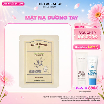 Mặt Nạ Chăm Sóc Tay TheFaceShop Rich Hand V Special Carehand Mask 16ml