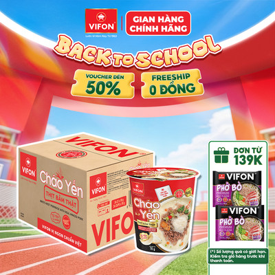 [VOUCHER HOT 10%] Thùng 24 Ly Cháo Yến Thịt Bằm/ Thịt Gà 70gr - Có Gói Thịt Thật, Đầy Đủ Dinh Dưỡng