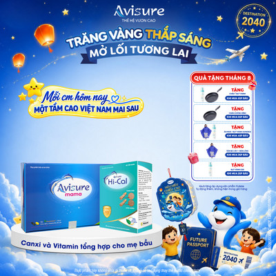 Combo 2 Hộp Vitamin Tổng Hợp Avisure Mama + Canxi Hical TPBVSK Cho Bà Bầu và Sau Sinh Hộp 120 viên