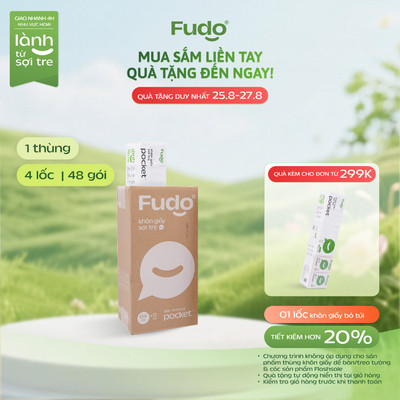 Thùng Khăn Giấy Bỏ Túi Fudo - TissuePocket - 48 Gói