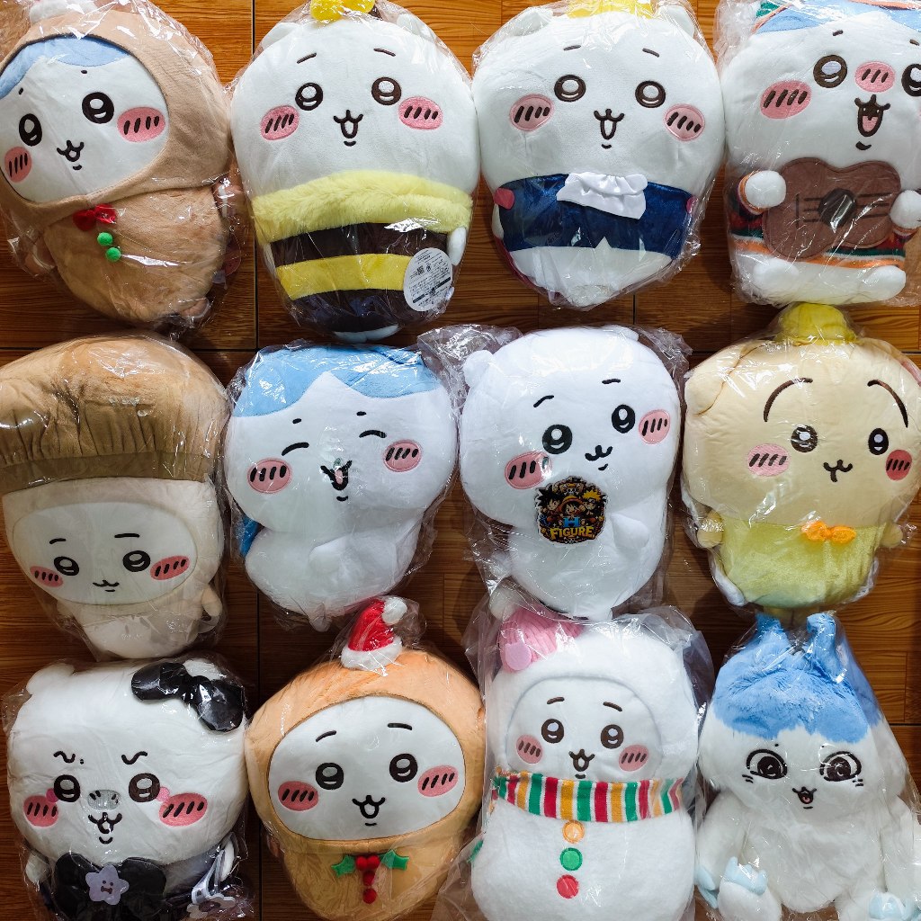 (30cm) Gấu Bông Chiikawa Hachiware Usagi Momonga Chính Hãng Nhật Bản