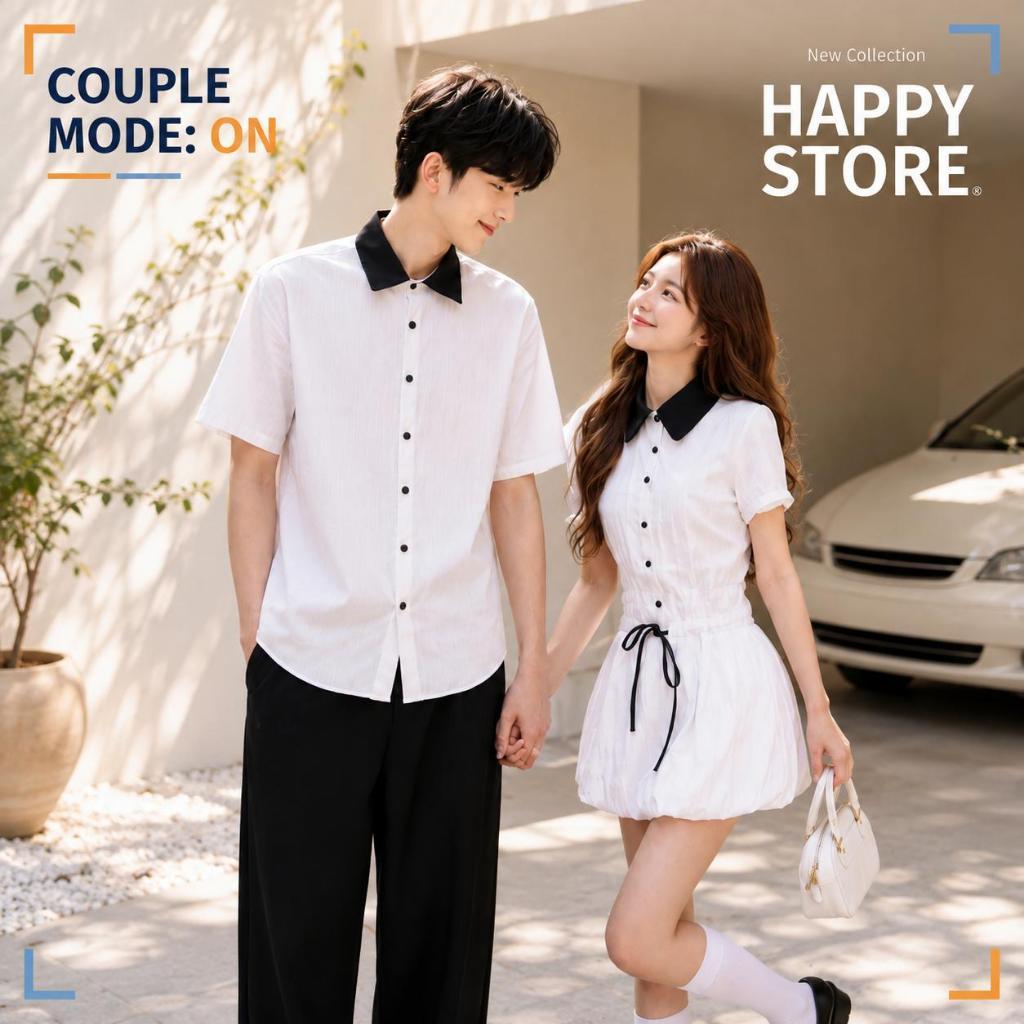 Set couple nam nữ COUPLE STORE - HÌNH THẬT- đồ đôi nam nữ set couple, đồ biển đôi, áo đôi nam nữ