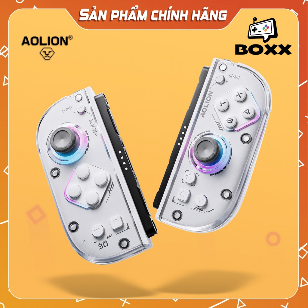 Tay cầm Aolion J30 cho Nintendo Switch 2 - Analog TMR Hall Effect, Phím Cơ, Gyro, Macro