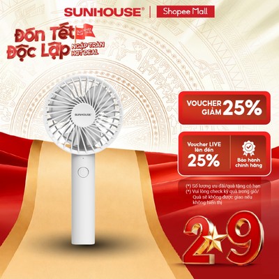 Quạt sạc mini cầm tay Sunhouse SHD7109