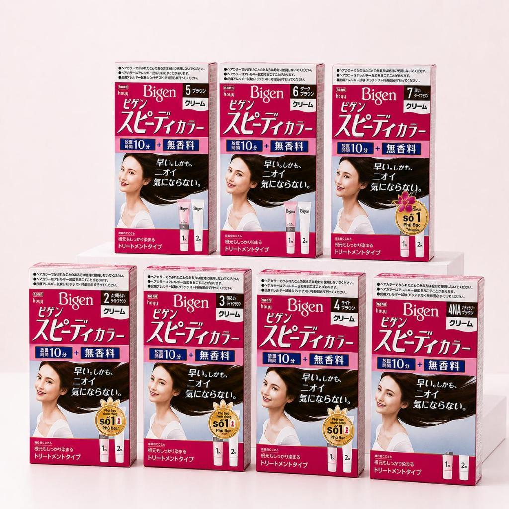 Kem nhuộm tóc BIGEN Speedy Color Cream | Thuốc nhuộm tóc nữ phủ bạc