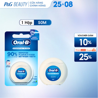 Chỉ Nha Khoa Oral-B Essential Floss Bạc Hà Hộp 50M