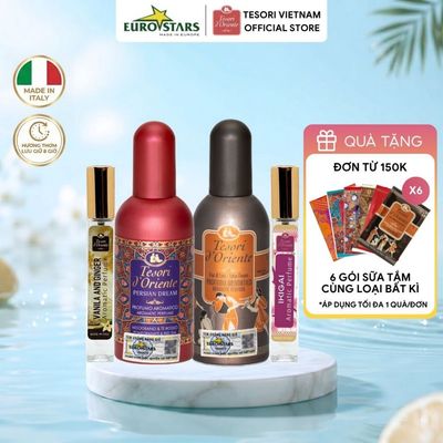 Nước Hoa Tesori D'Oriente Nhập Khẩu Chính Hãng Từ Ý (Fullsize 100ml & Minisize 10ml) - Lưu Hương Ngọt Ngào, Quyến Rũ 8H