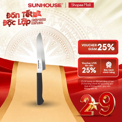 Dao gọt hoa quả 120 Sunhouse KS-KN120PS  - Lười dao bén, cắt mịn - Làm từ thép không gỉ - Mài lại được nhiều lần