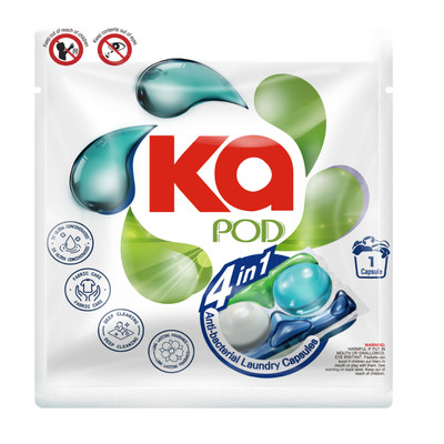 [TÚI TRẢI NGHIỆM] Túi viên giặt xả Kapod 4IN1 kháng khuẩn, làm sạch (1 viên)