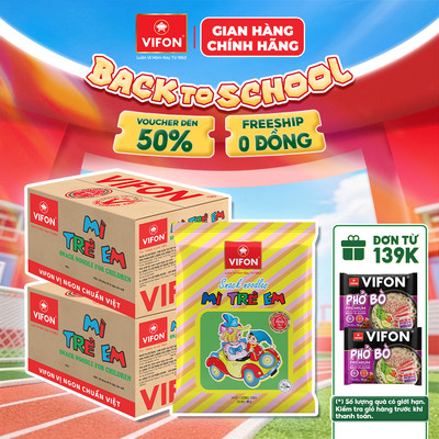 [COMBO SỐC] Combo 2 Thùng 400 Gói Snack Mì Trẻ Em VIFON 15g Giòn Tan Vị Ngon Tuổi Thơ