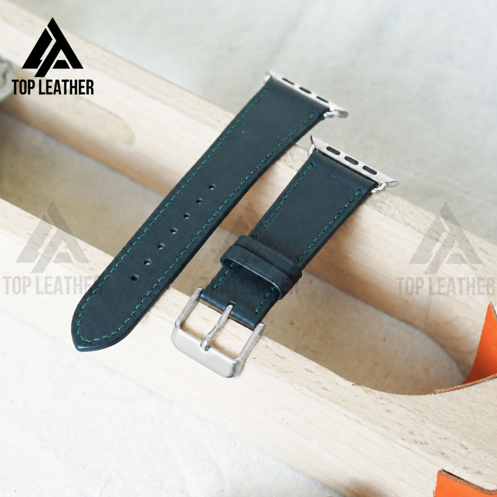 Dây da Swift handmade TOPLeather – cho Apple Watch, Samsung, Xiaomi, Orient, đồng hồ cơ 18–24mm