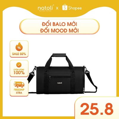 Túi trống thể thao, túi tập gym mini NATOLI đựng đồ tập gym nam nữ cao cấp BST Multisport Gym Bag T33