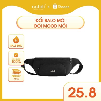 Túi bao tử nam nữ chính hãng NATOLI nhiều ngăn chống nước thời trang cao cấp - Cali Cross Bag T14