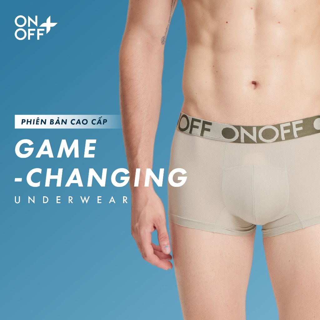 Quần lót nam 3D Pounch Microfiber Mesh dáng Trunk siêu co dãn thấm hút mềm nhẹ thoáng khí ONOFF - 18