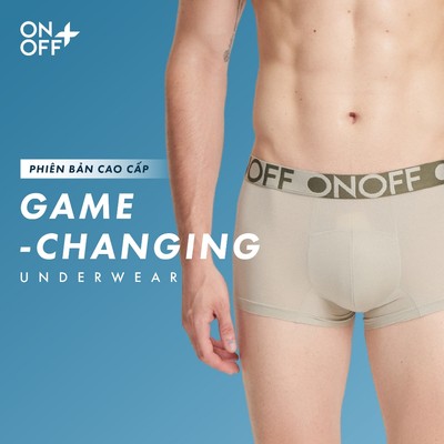 ONOFF TRAINING | Quần lót thể thao, tập luyện nam active dáng trunk microfiber mesh siêu nhẹ thoáng khí - 18UO25A417