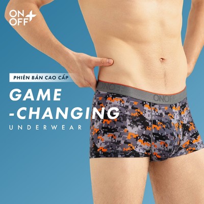 ONOFF TRAINING | Quần lót thể thao, tập luyện nam trunk Pouch 3D Microfiber mesh bảo vệ tối ưu siêu nhẹ thoáng khí