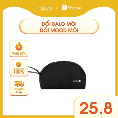 Túi đựng mỹ phẩm mini chính hãng NATOLI, nhỏ gọn chống nước đựng đồ makeup BST COLOR SKINBAG T10