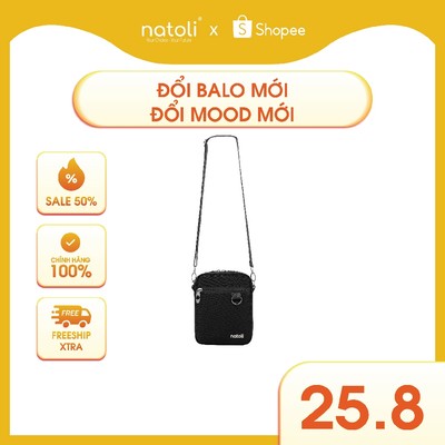 Túi đeo chéo nữ thương hiệu Natoli  mini cute, đựng điện thoại, nhiều ngăn, cao cấp BST Mini Daily Crossbag T3