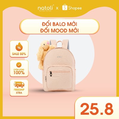Balo nữ jellycat bunny thỏ bông cao cấp NATOLI nhiều ngăn đi học cute phong cách hàn quốc - BST Sweet Bunny Backpack B28