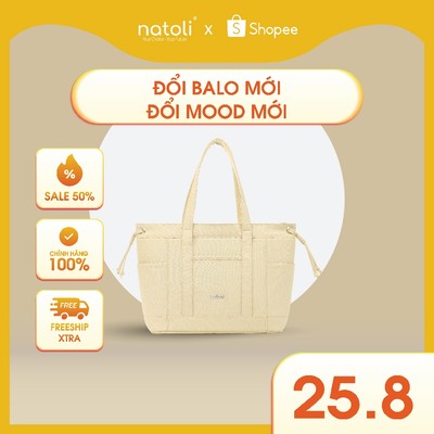 Túi tote nữ nhiều ngăn NATOLI, 2 mặt đeo vai đựng laptop cao cấp - BST Elegant Edge Bag T19