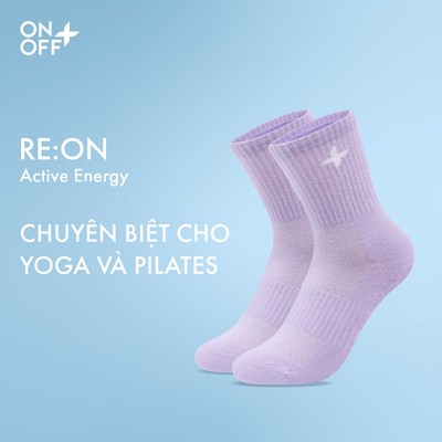 RE:ON | Tất Yoga nữ cổ trung chun ôm bàn chân bám chắc và kiểm soát chuyển động ONOFF - 16AQ26A557