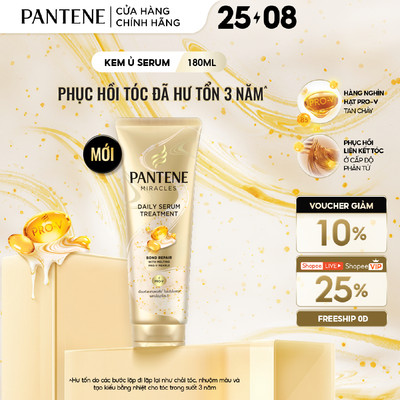 Kem Ủ Tóc Serum PANTENE Miracles Phục Hồi Liên Kết Tóc - Tuýp 180ML