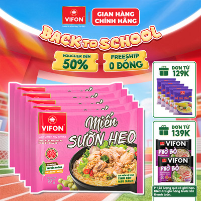 [VOUCHER HOT 10%] Set 5/ Set 10/ Thùng Miến Sườn Heo VIFON 60gr