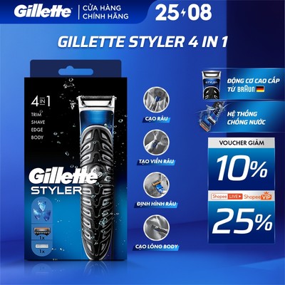 [MỚI] Máy Cạo Đa Năng GILLETTE Styler 4in1 Cạo Sát - Định Hình - Tỉa Đều Chính Xác - Chăm Sóc Toàn Diện Cho Phái Mạnh