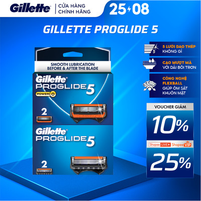 Lưỡi Gillette Proglide 5 Power/ Proglide 5 - Hộp 2 lưỡi