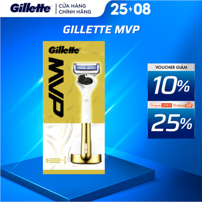 Dao Cạo Râu GILLETTE MVP - Hộp 1 Cán 5 Lưỡi