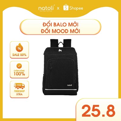 Balo cầu lông đi học đi chơi NATOLI đựng giày, đựng vợt cầu lông, chống nước cao cấp BST ProSport Backpack B26